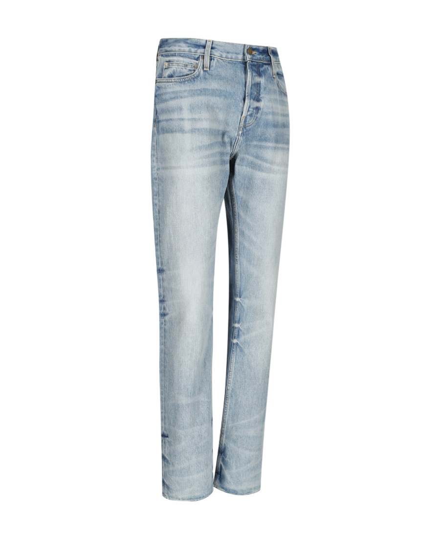 Fear Of God Stonewashed Straight-leg Denim Trousers In Gray