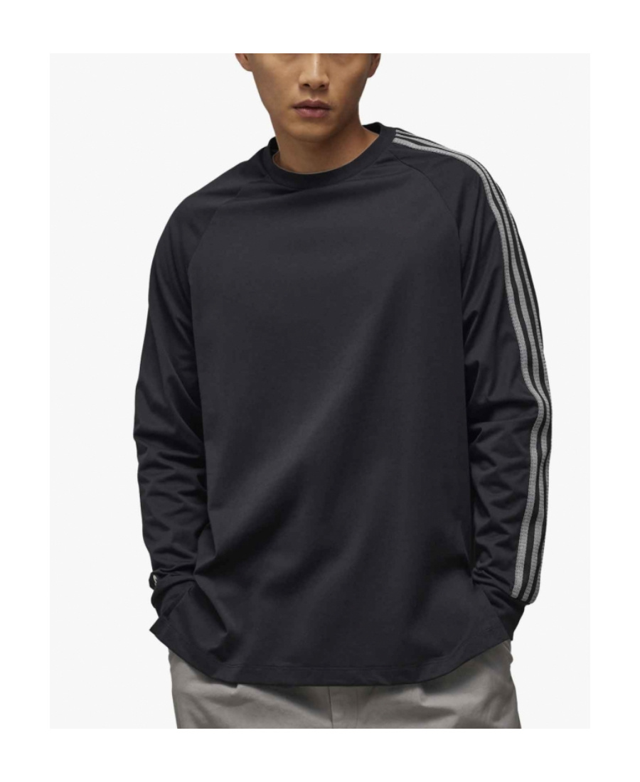 Y-3 Y-3 LOGO-PRINTED LONG-SLEEVED CREWNECK T-SHIRT