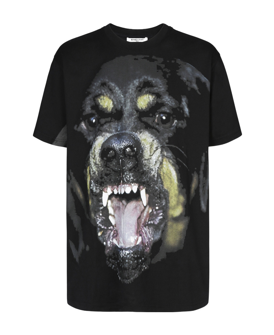 Givenchy Rottweiler Printed T-shirt In Black