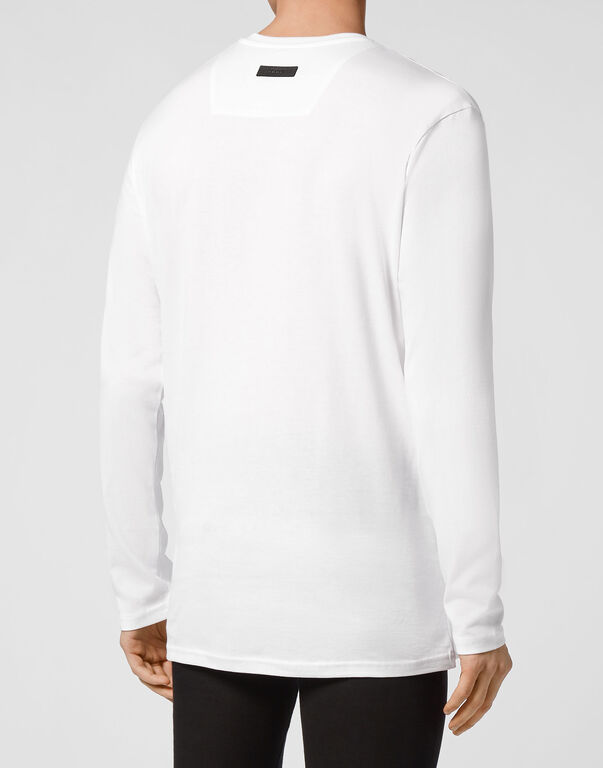 Philipp Plein Long Sleeved T-shirt In White