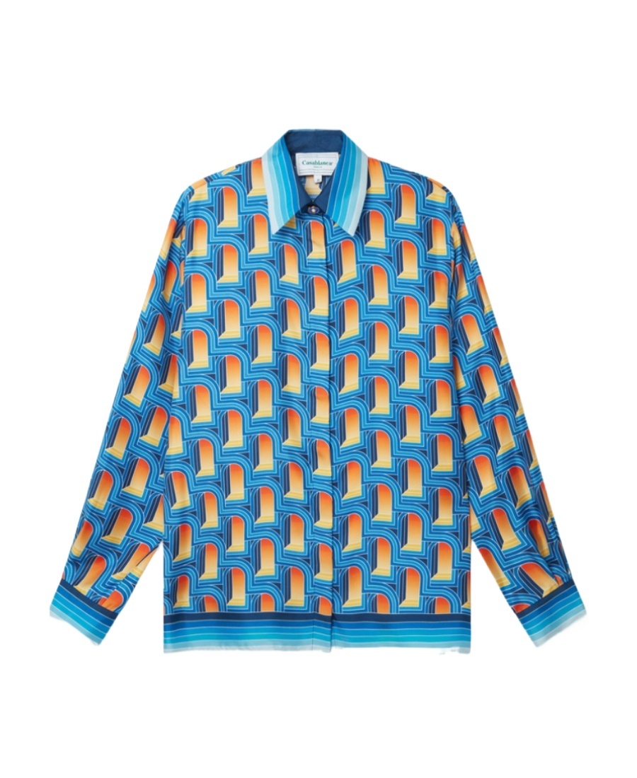 Casablanca Logo Shirt In Multi