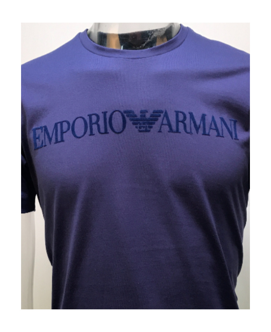 Emporio Armani Logo T-shirt In Black