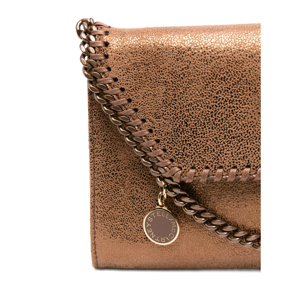 Stella Mccartney Falabella Chain-trimmed Cross-body Bag In Brown