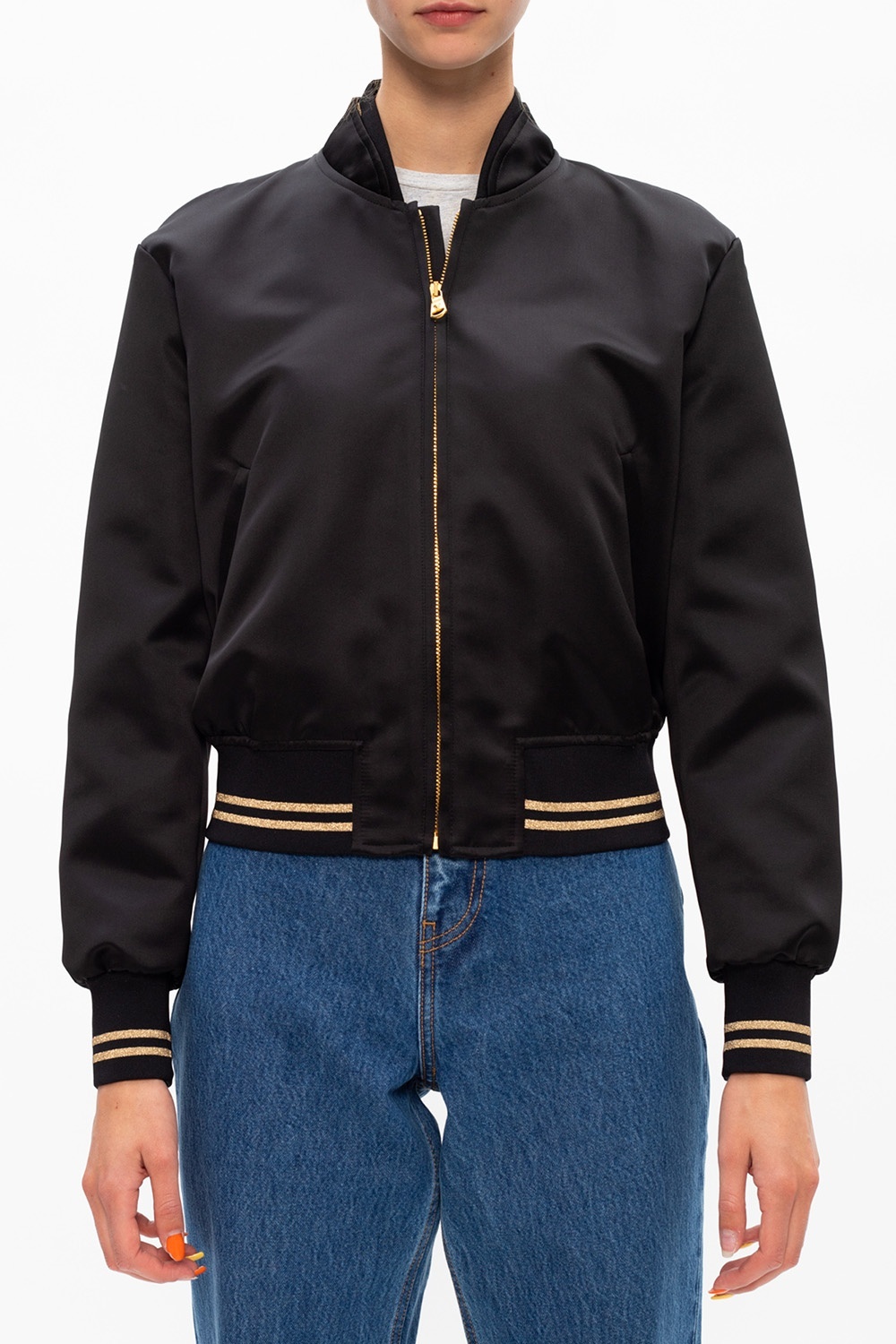 Versace Medusa Bomber Jacket In Black