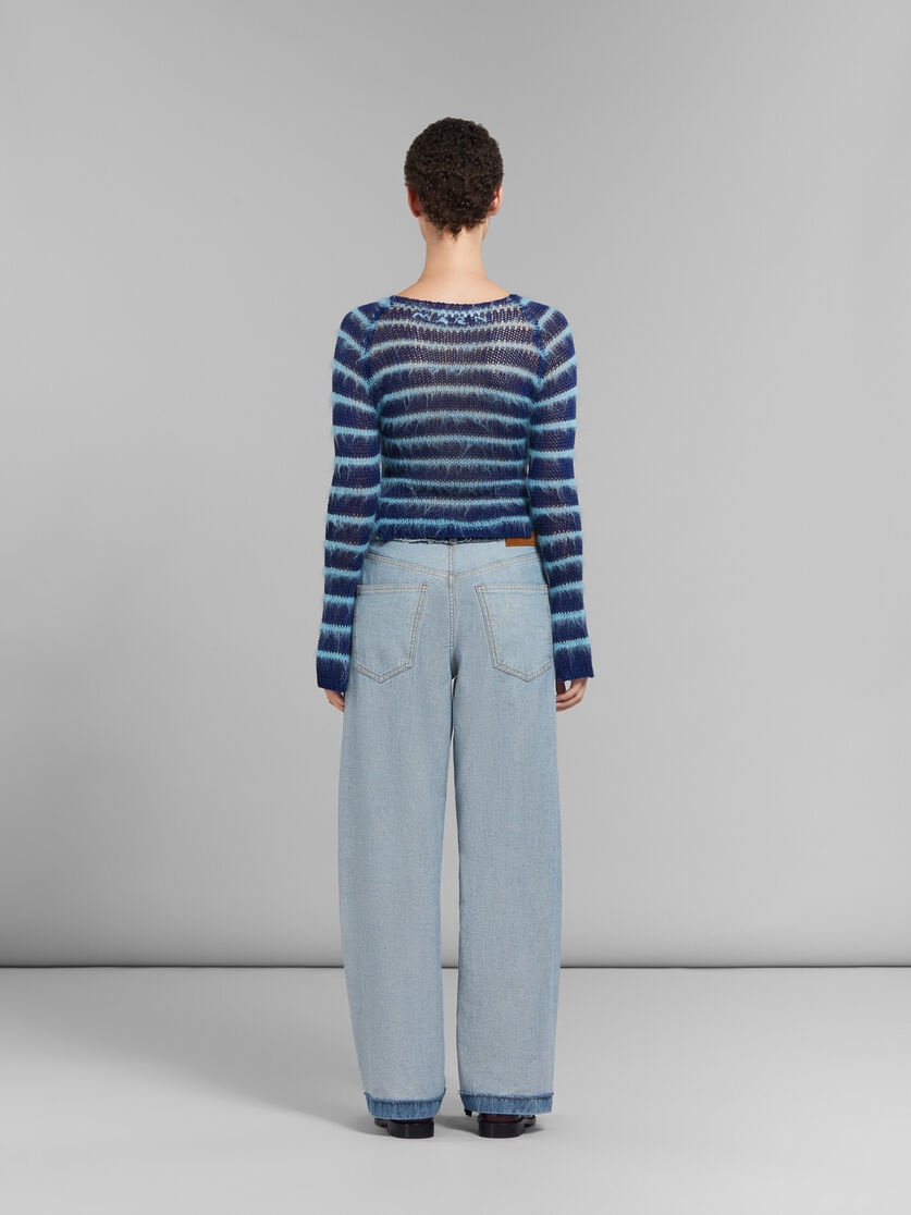 Marni Panelled Mid-rise Wide-leg Jeans In Gray