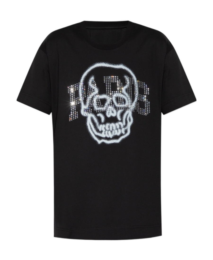 Givenchy Skull-print Cotton T-shirt In Black