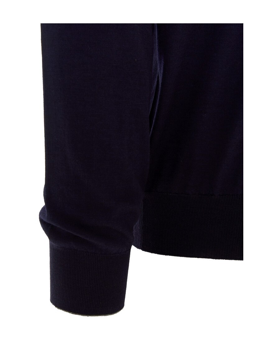 Brunello Cucinelli Pullover Man Sweater Black Size 48 Virgin Wool In Black