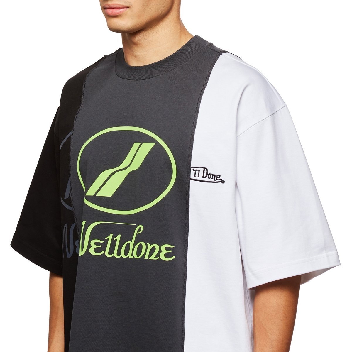 We11 Done Logo-print Cotton T-shirt In Black
