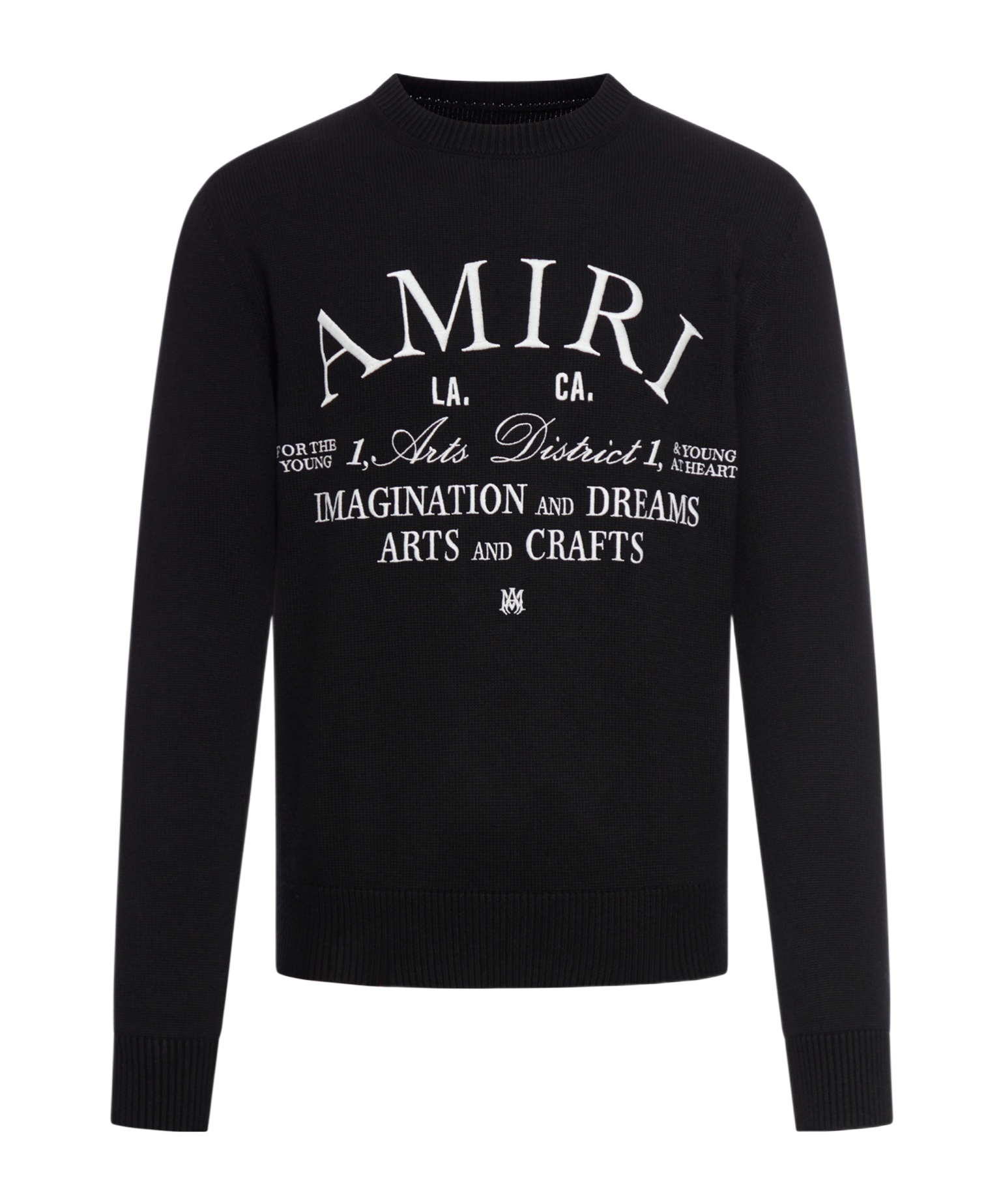 Amiri Arts District Cotton Sweatshirt In Black