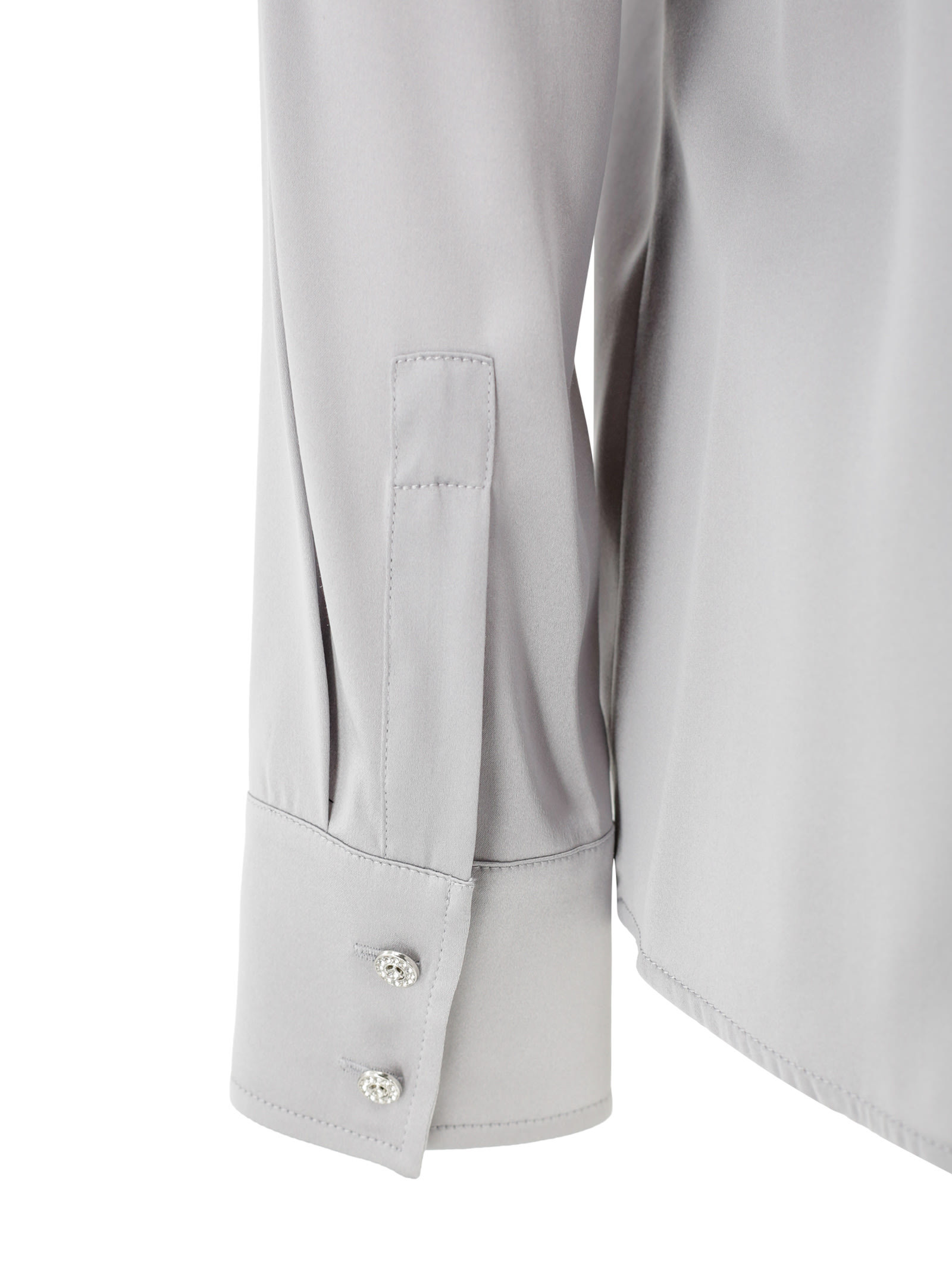 Max Mara Buttoned Long-sleeved Top In White