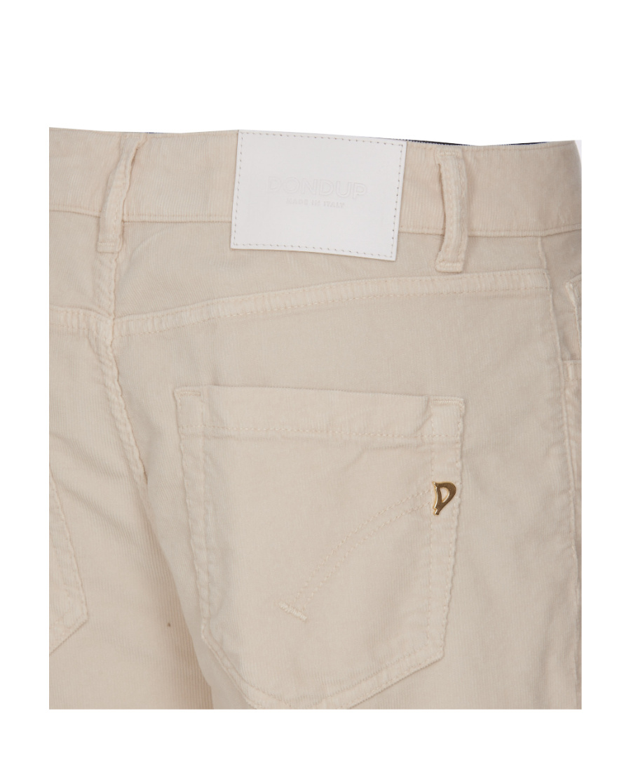 Dondup High-waist Cropped Jeans In White