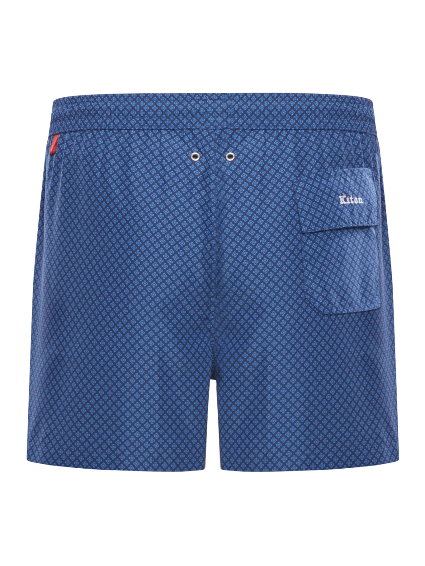 Kiton Elastic Waist Swimming Trunks In Blue