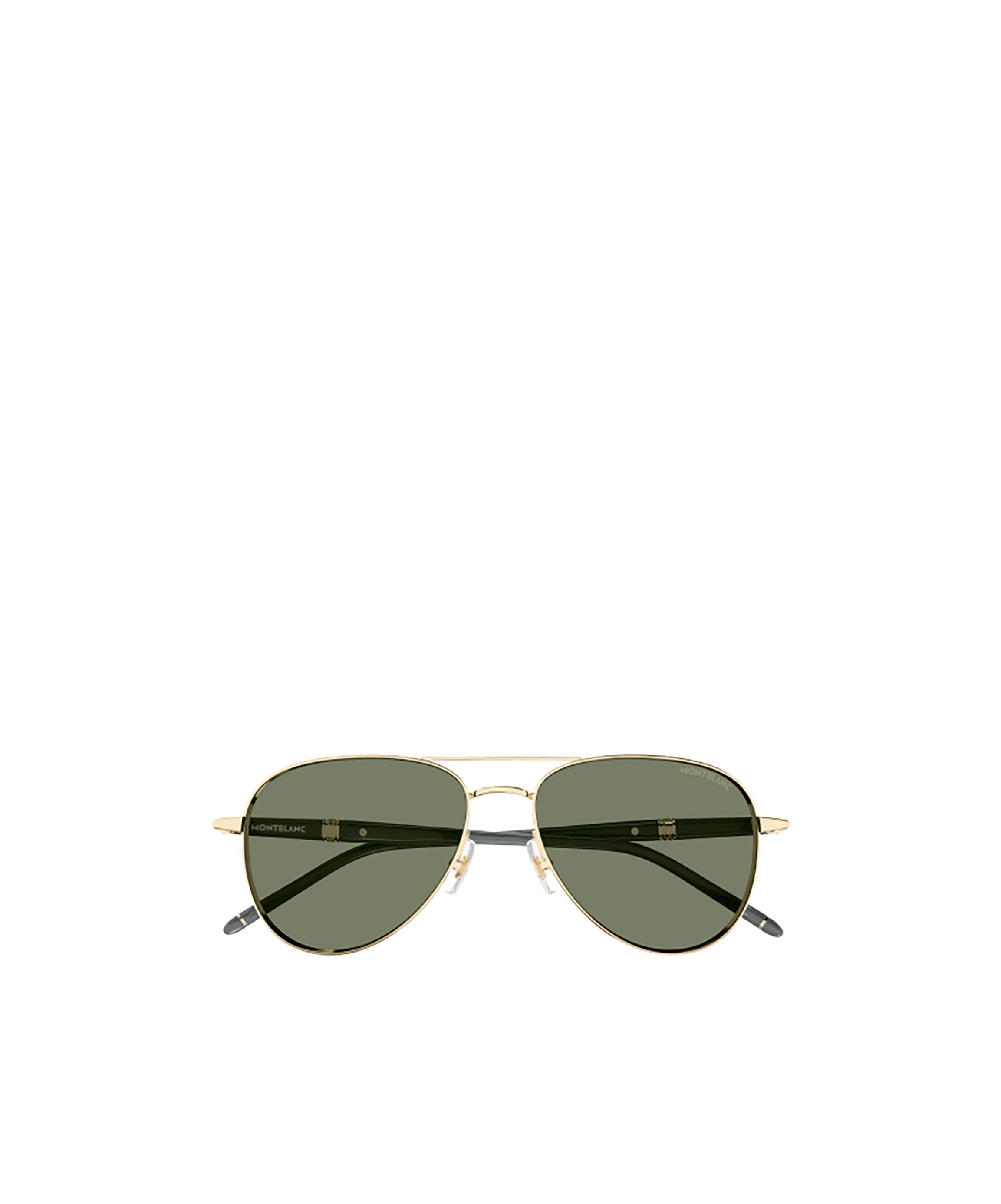 Montblanc Pilot-frame Sunglasses In Green