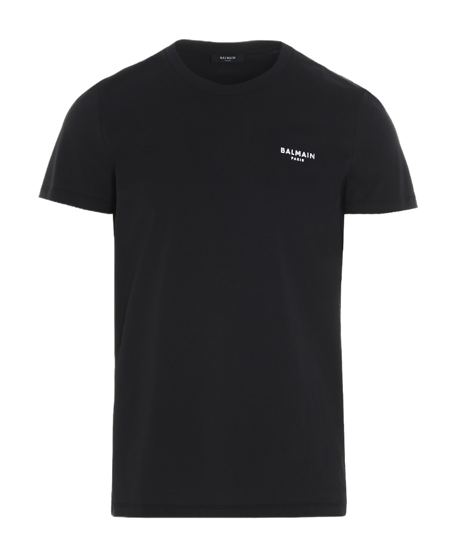 Balmain Black Cotton T-shirt
