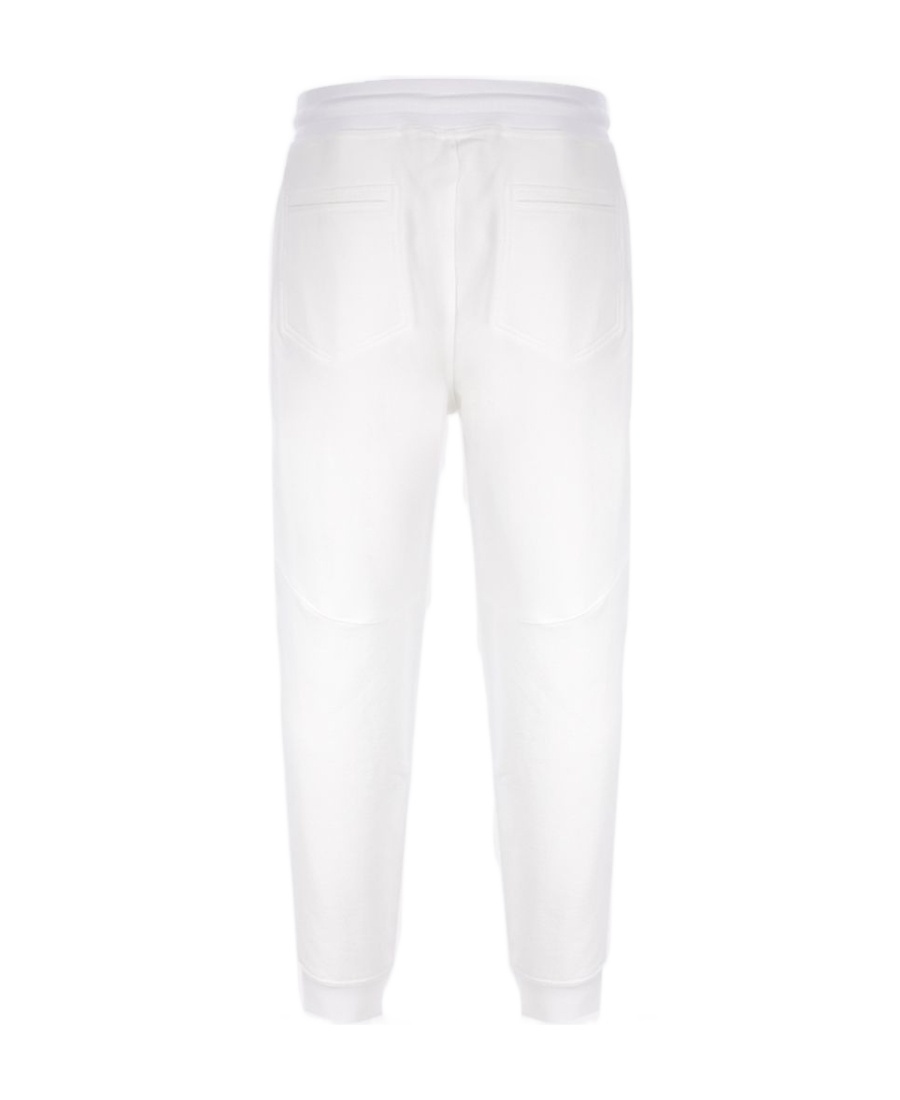 Brunello Cucinelli Color-blocking Logo Sports Jogging Pants In White