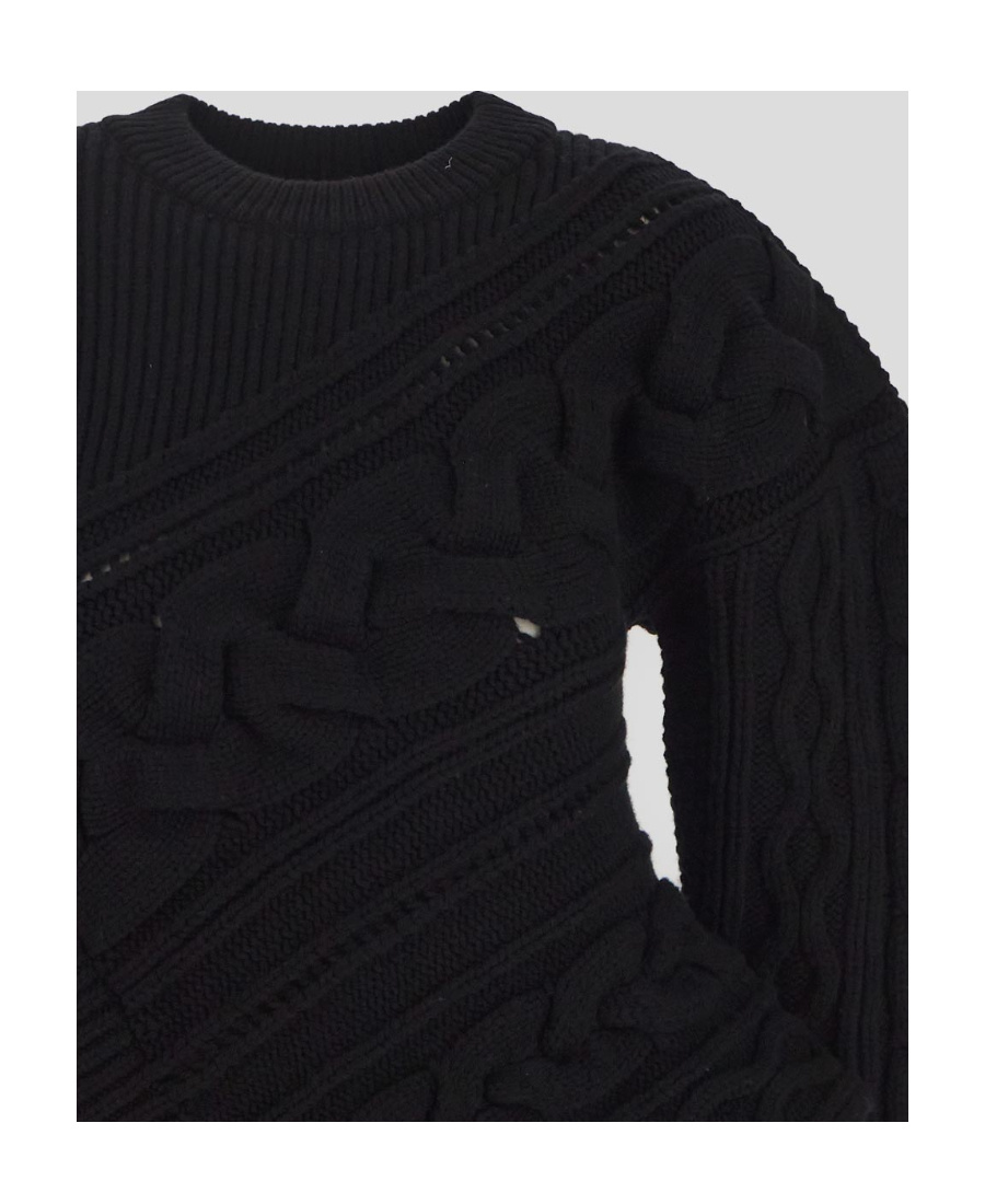 Alexander Mcqueen Woman Sweater Black Size M Wool In Black