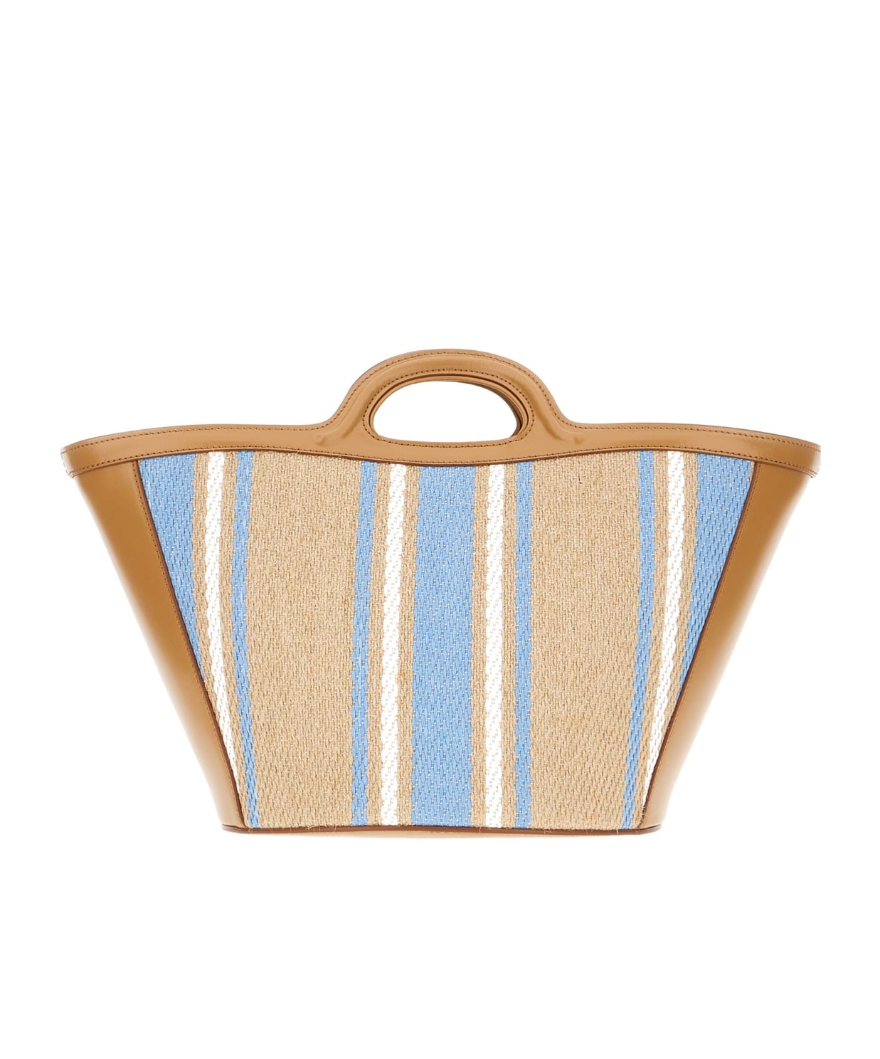 Marni Micro Tropicalia Tote Bag In Nude