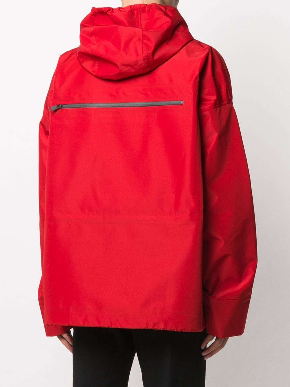 Bottega Veneta Shell Windbreaker Jacket In Red