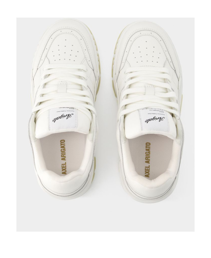 Axel Arigato Perforated Round Toe Sneaker With Recycled Dustbag In White