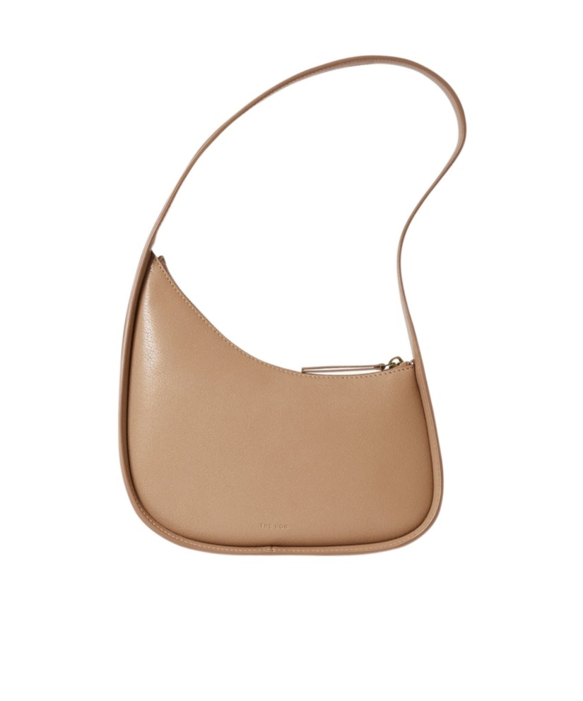 The Row Half Moon Bag In Nude