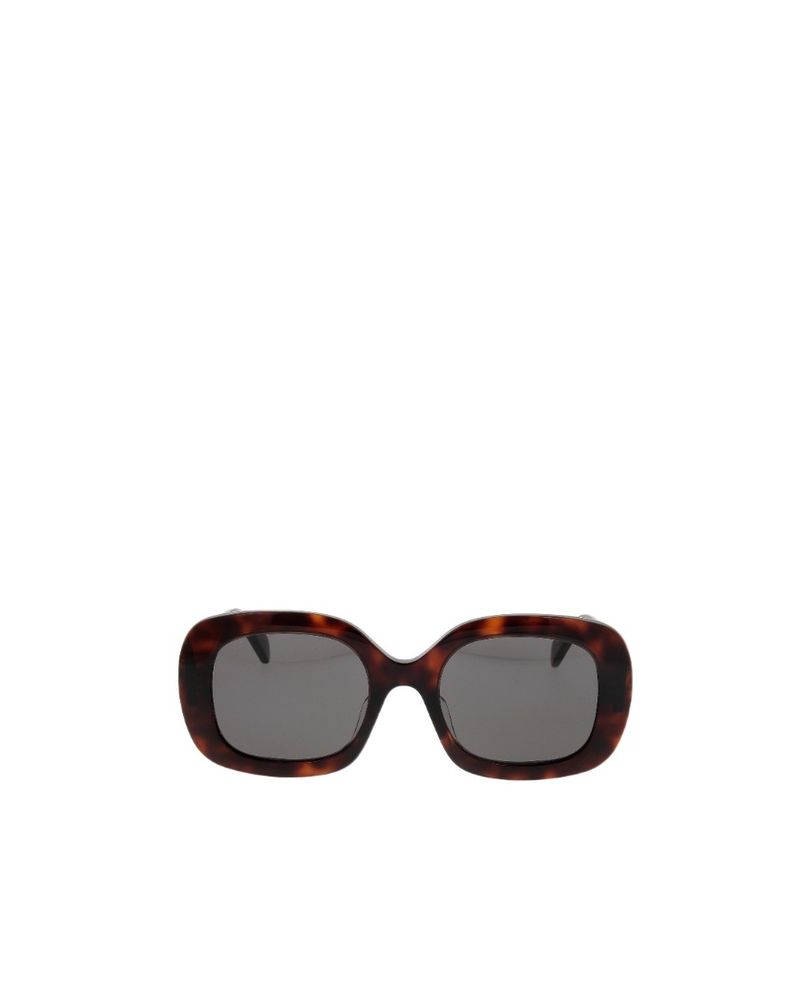 Celine Triomphe 10 Square-frame Sunglasses In Gray
