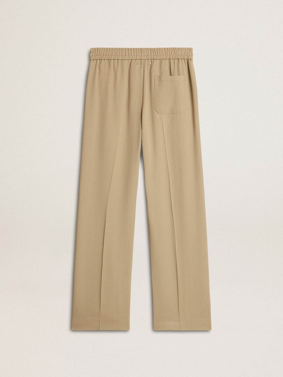 Golden Goose Deluxe Brand Straight-leg Pleated Trousers In Brown
