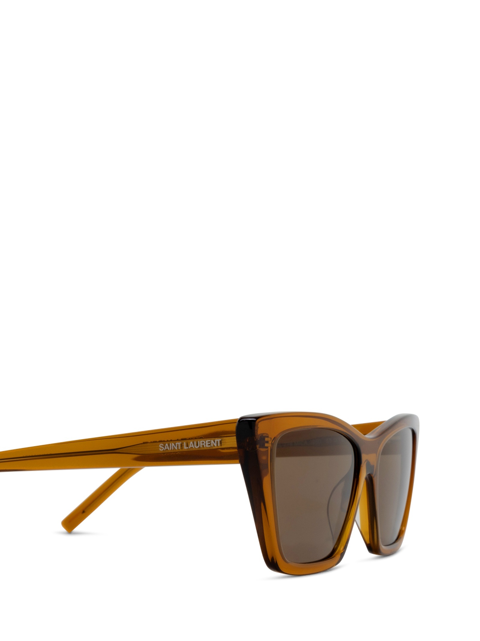 Saint Laurent Eyewear Cat-eye Frame Sunglasses In Green