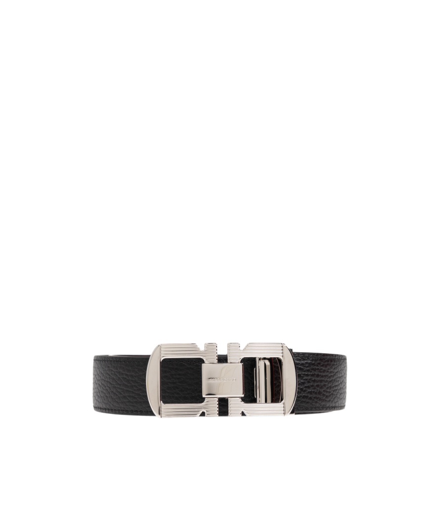 Ferragamo Reversible Gancini Belt In Multicolor
