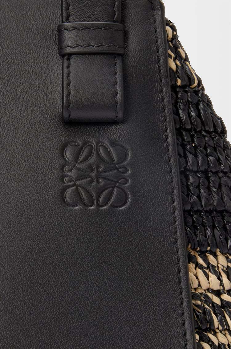 Loewe Hammock Top-handle Bag In Gingham Raffia In Multi