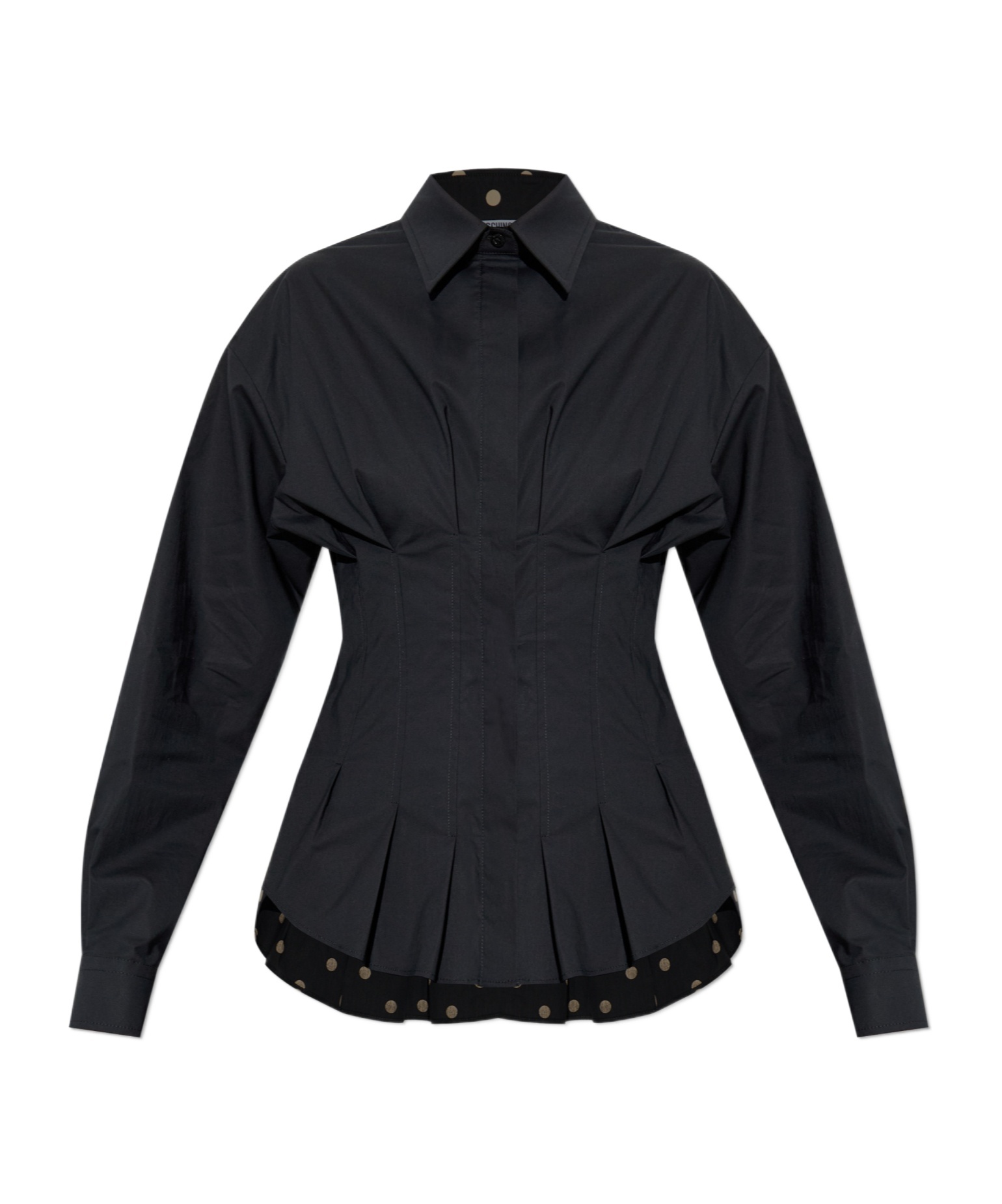 Moschino Long Sleeve Shirt In Black