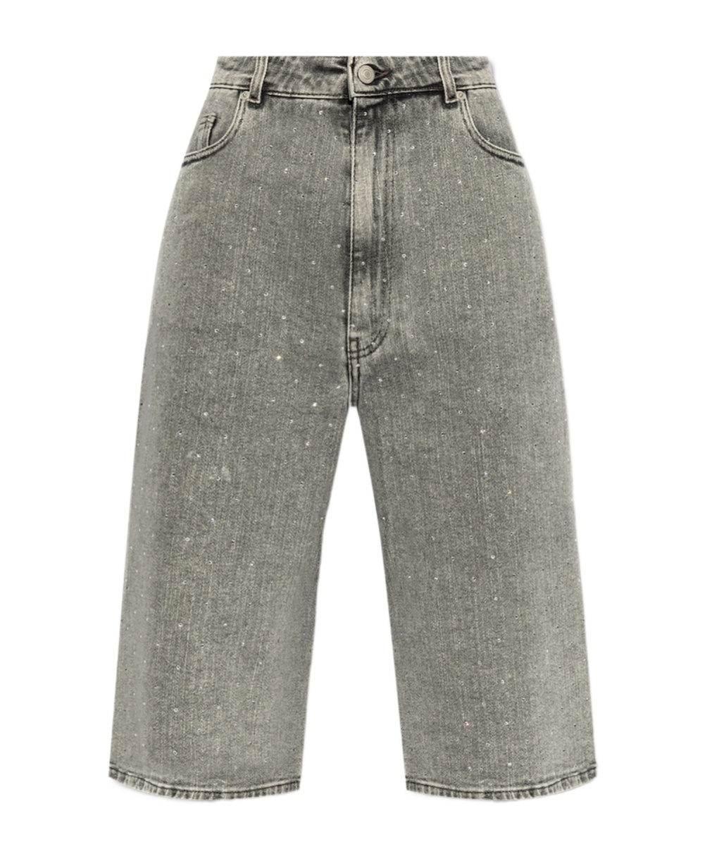 Fabiana Filippi Bermuda Denim Shorts In Gray