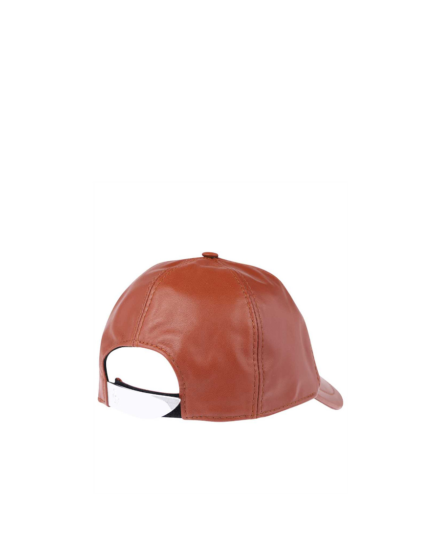 Ferrari Logo Hat In Brown