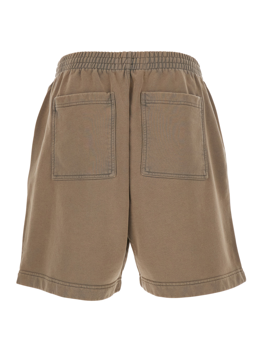 Represent Brown Shorts With Elasticated Waist And Logo Lettering On The Front In Cotton Man In Brown