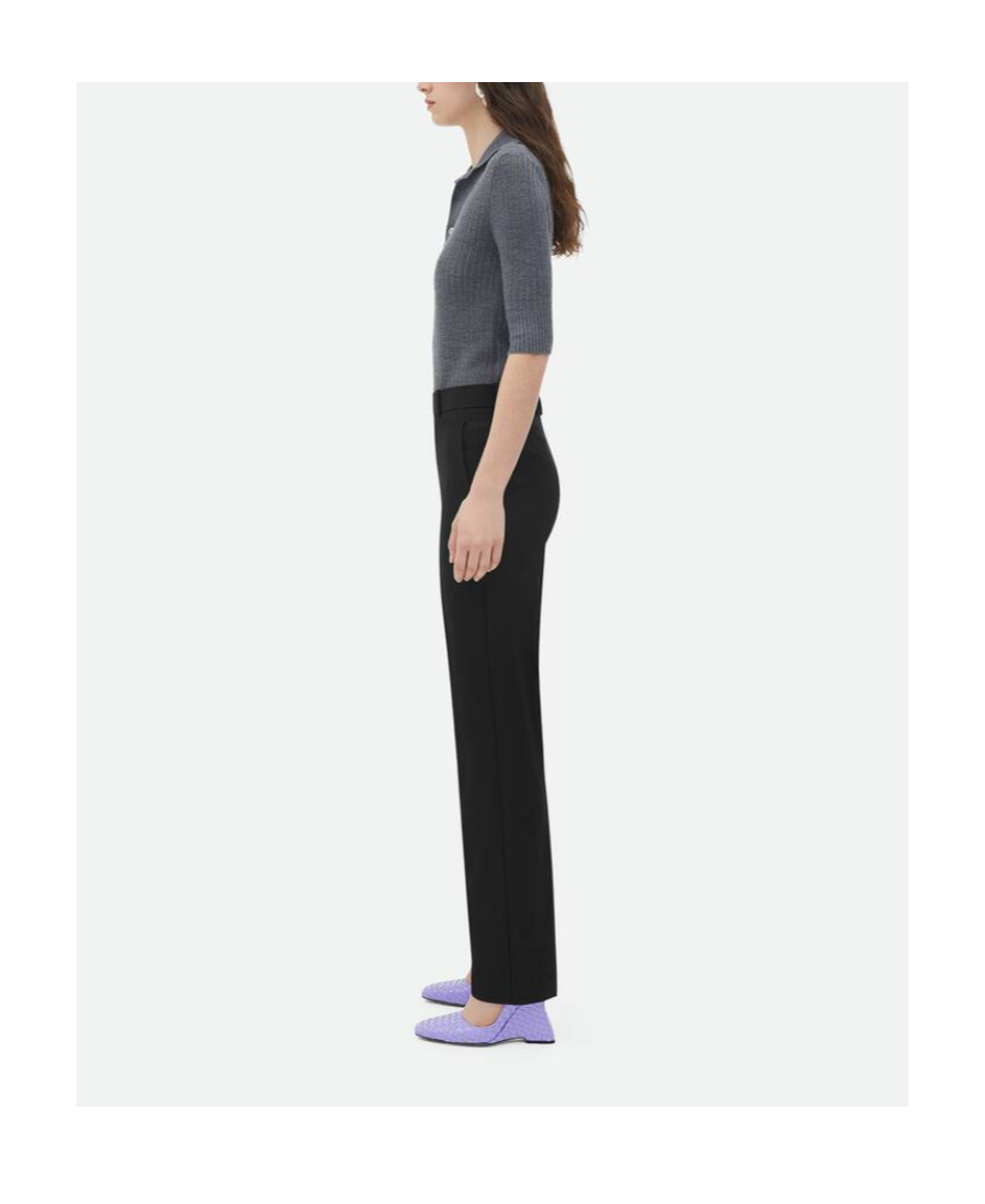 Bottega Veneta Sartorial Wool Dress Trousers In Black