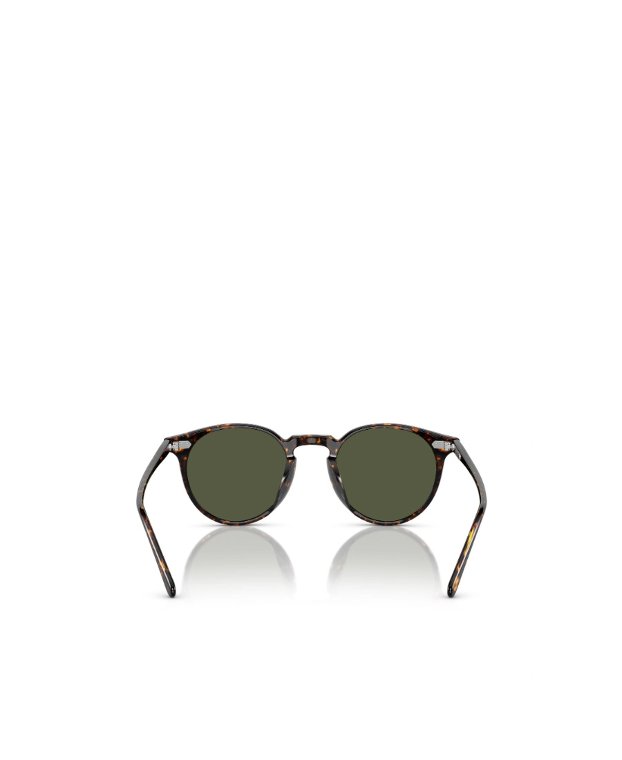Oliver Peoples Round Frame Sunglasses In Green