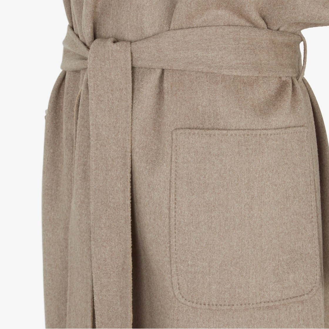 Fendi Wrapped Two-sided Coat In Nude