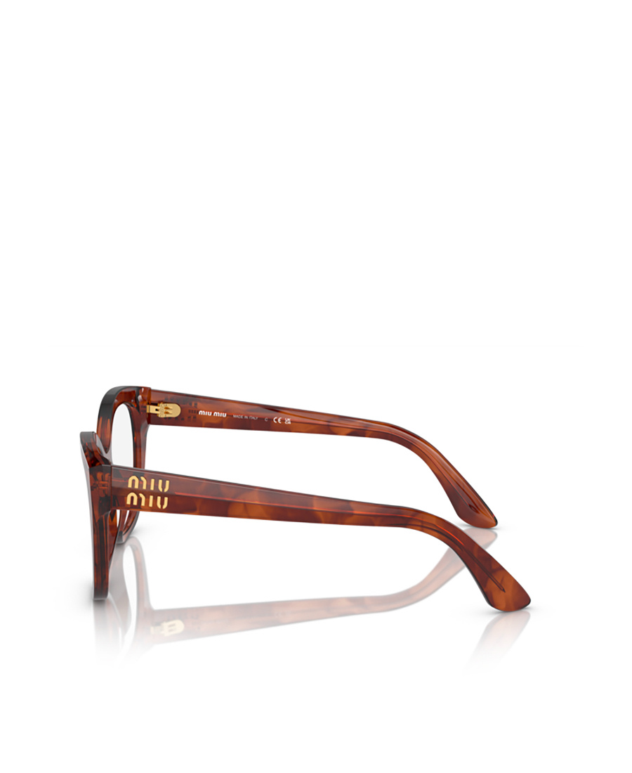 Miu Miu Logo Flat Mirror In Brown