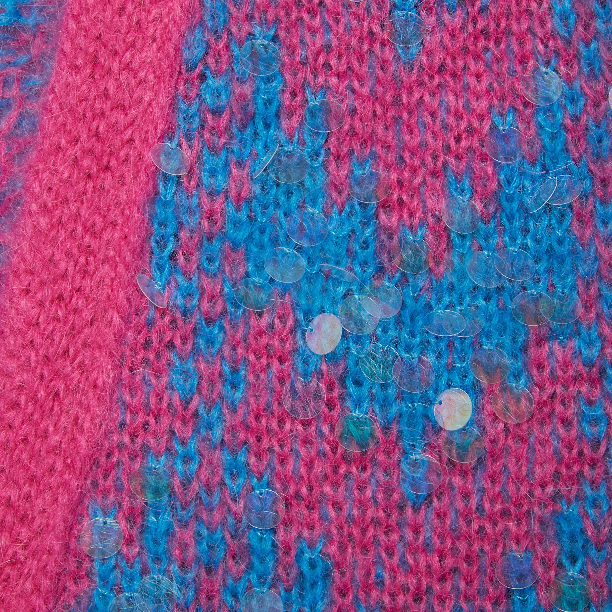 Gucci Multicolor Sequined Chevron-knit Cardigan