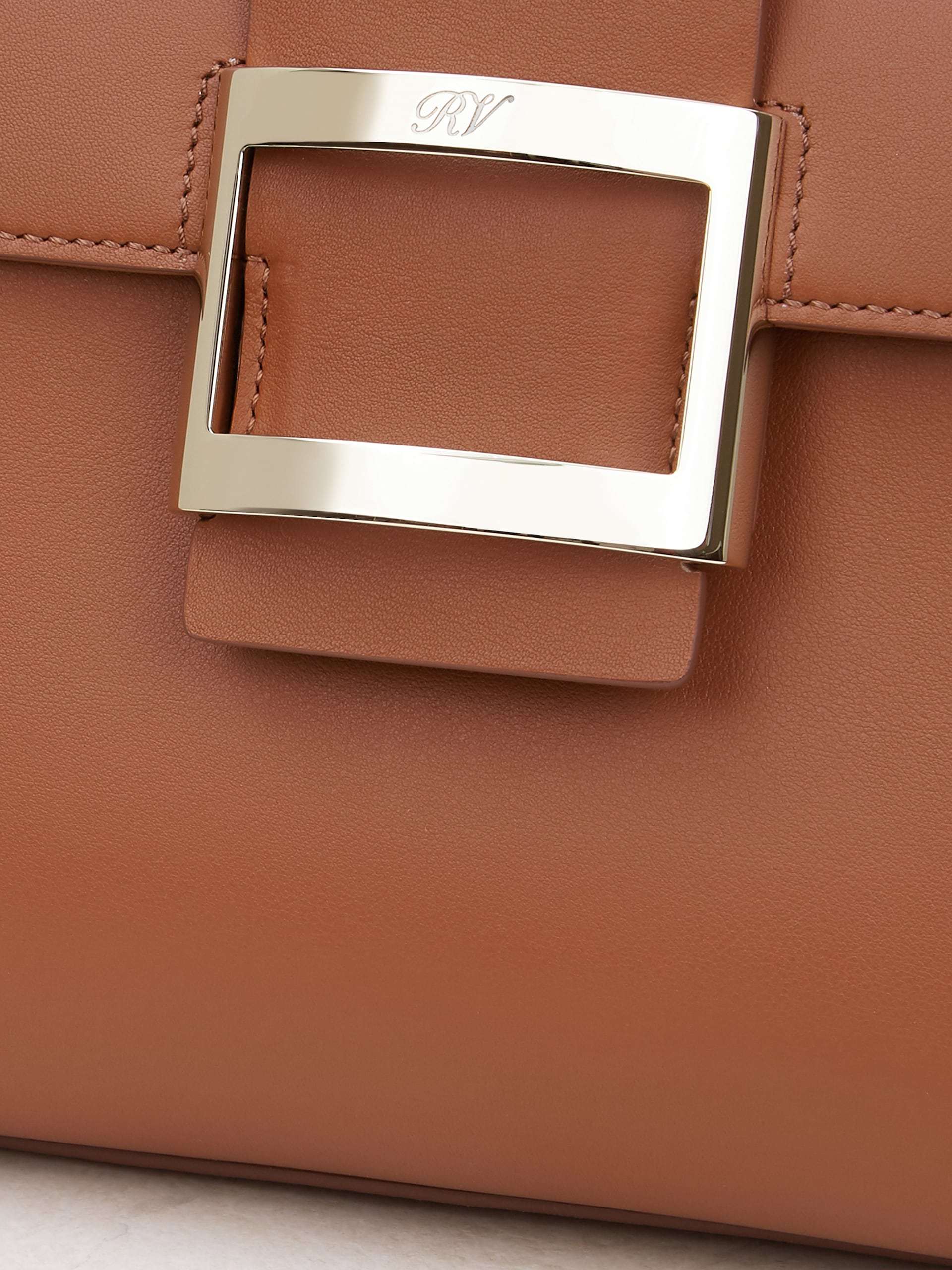 Roger Vivier Viv Cabas Handbag In Brown