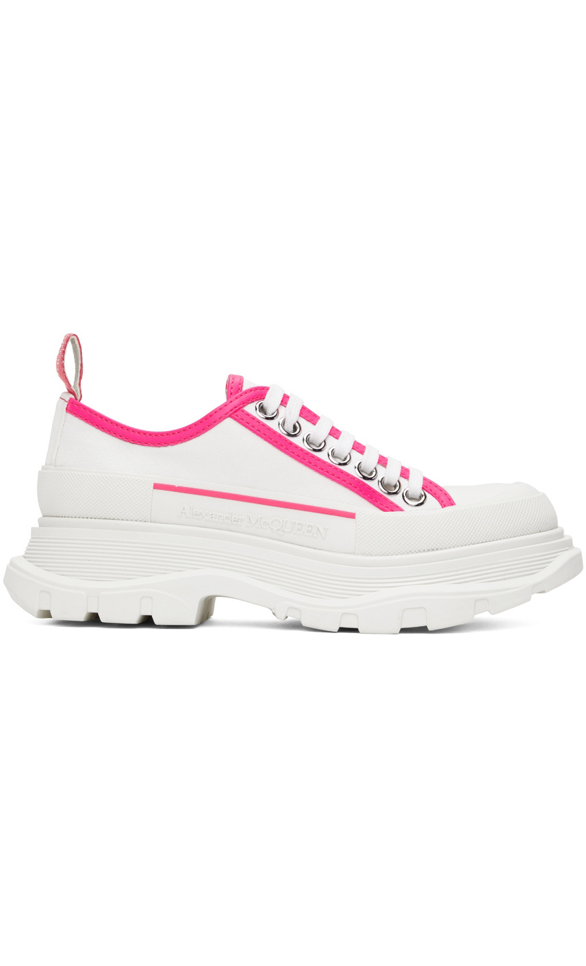Alexander Mcqueen Chunky Stripe Trainers In White