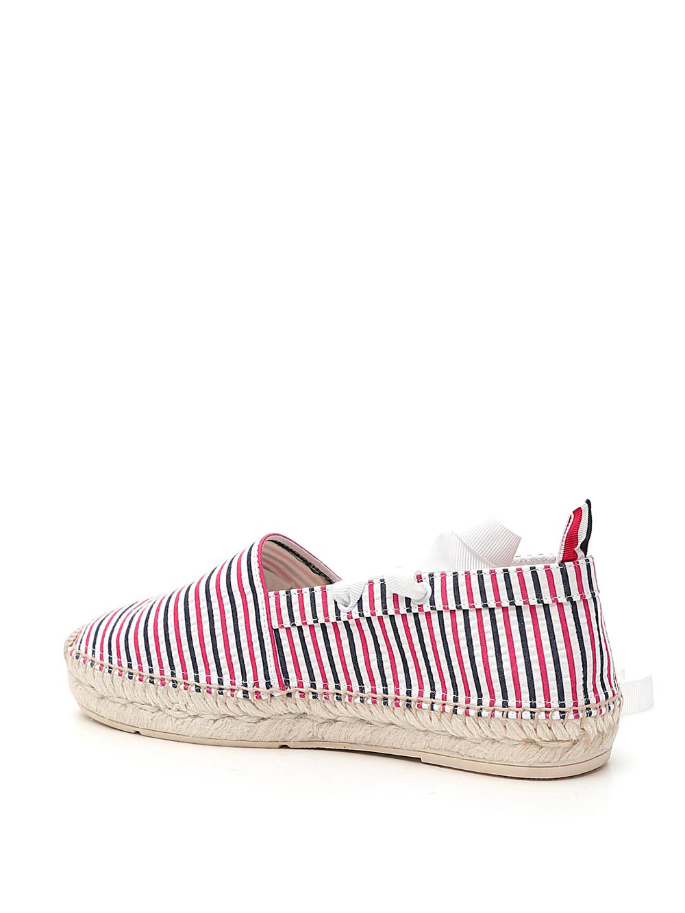 Thom Browne Removable Ankle Tie Espadrilles In Nude