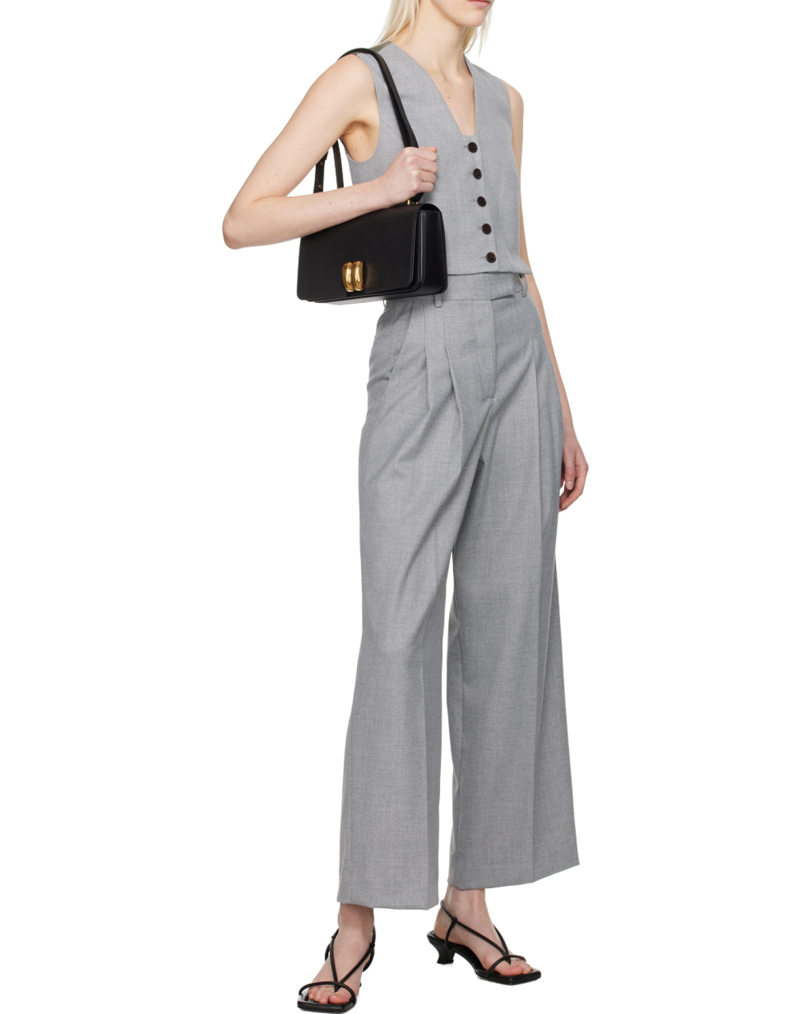 By Malene Birger High-waist Wide-leg Trousers