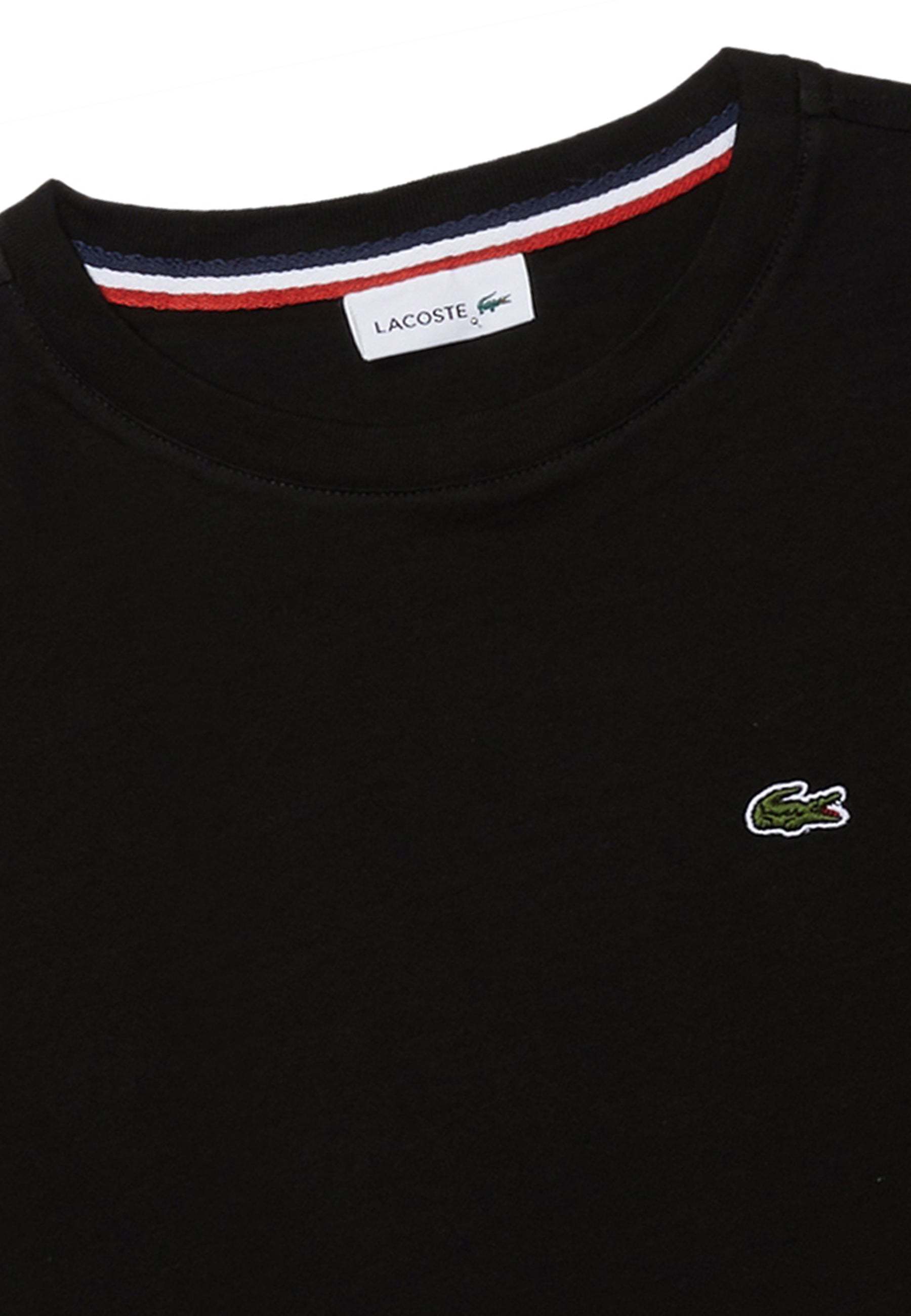 Lacoste Short-sleeved T-shirt In Black