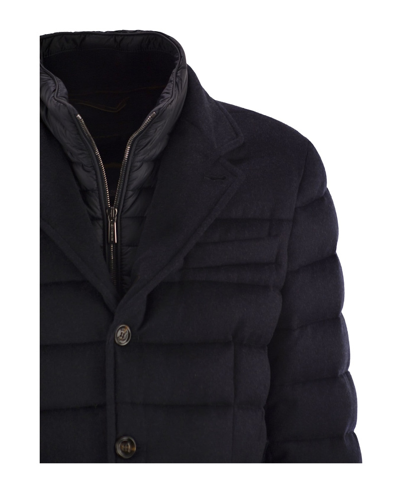 Moorer Long-sleeved Down Jacket In Black