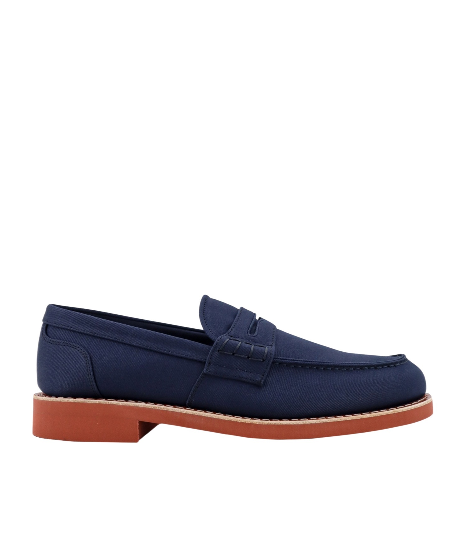 Church's Round Head Loafer Shoes In Blue
