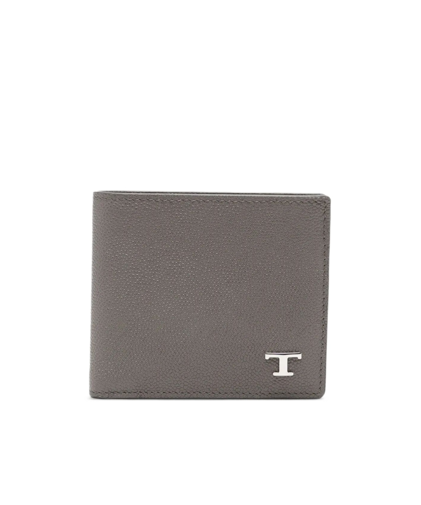 Tod's Textured Finish Modern Design Wallet In Gray