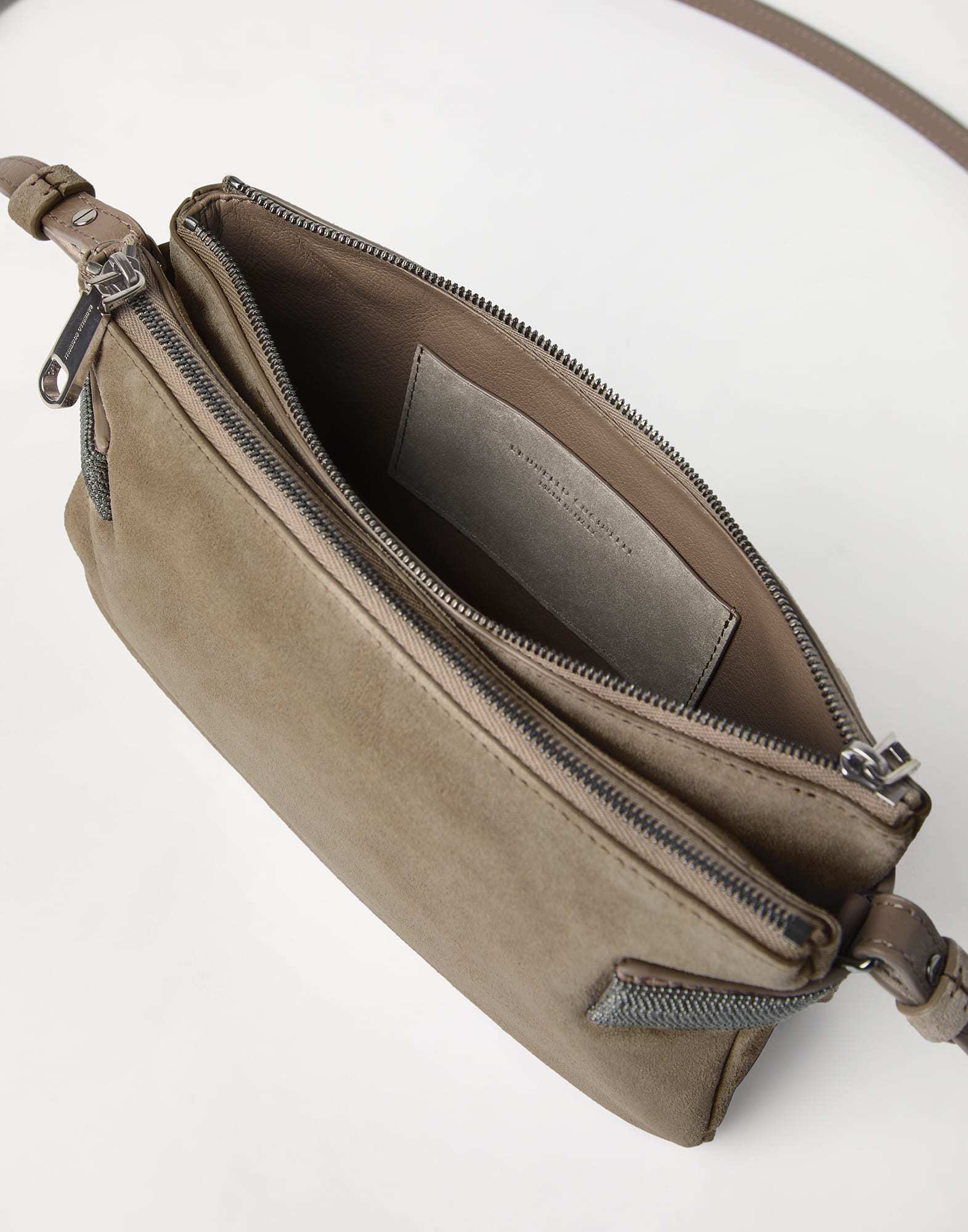 Brunello Cucinelli Essence Mini Shoulder Bag In Brown
