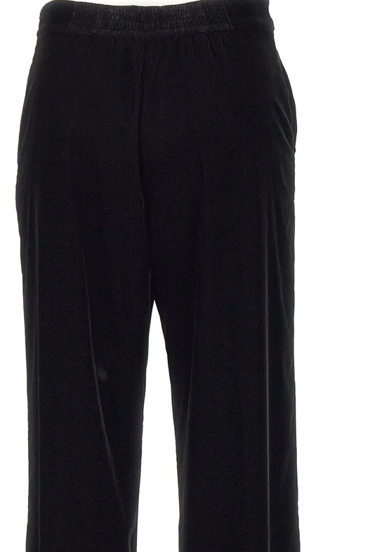 Etro Mid-rise Velvet Straight-leg Pants In Black