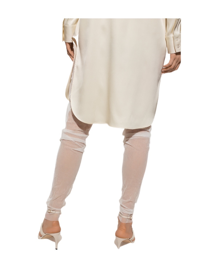 The Row Transparent Trousers In White