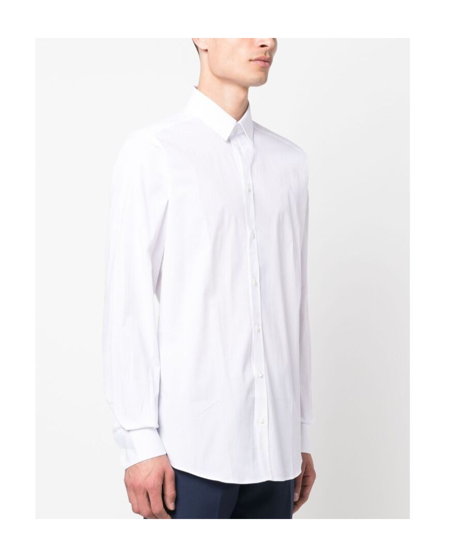 Dolce & Gabbana Long-sleeved Formal Shirt In White